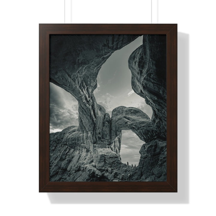 Natural Frames Part 1 in Black and White - Framed Print