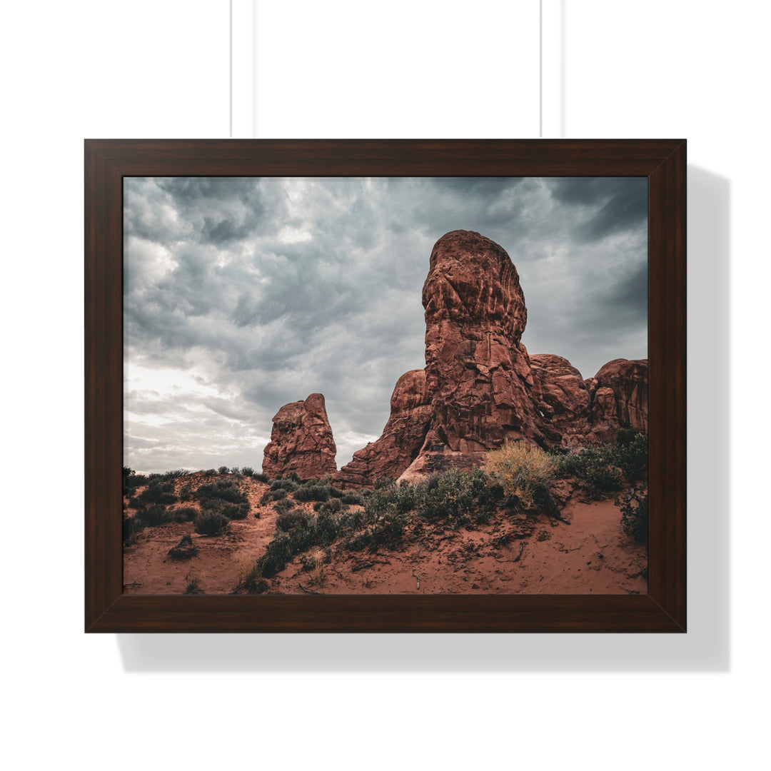 Dramatic Rocks - Framed Print
