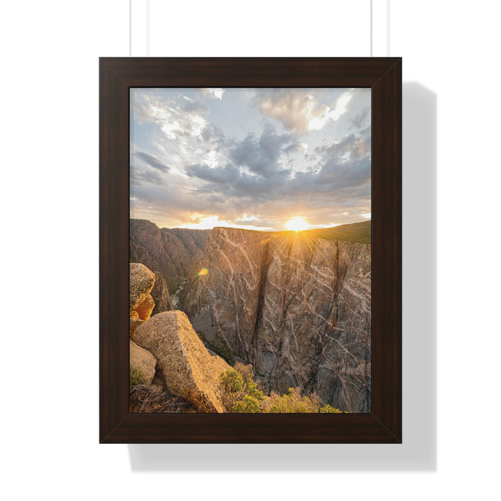 Painted Wall at Sunset Part 2 - Framed Print