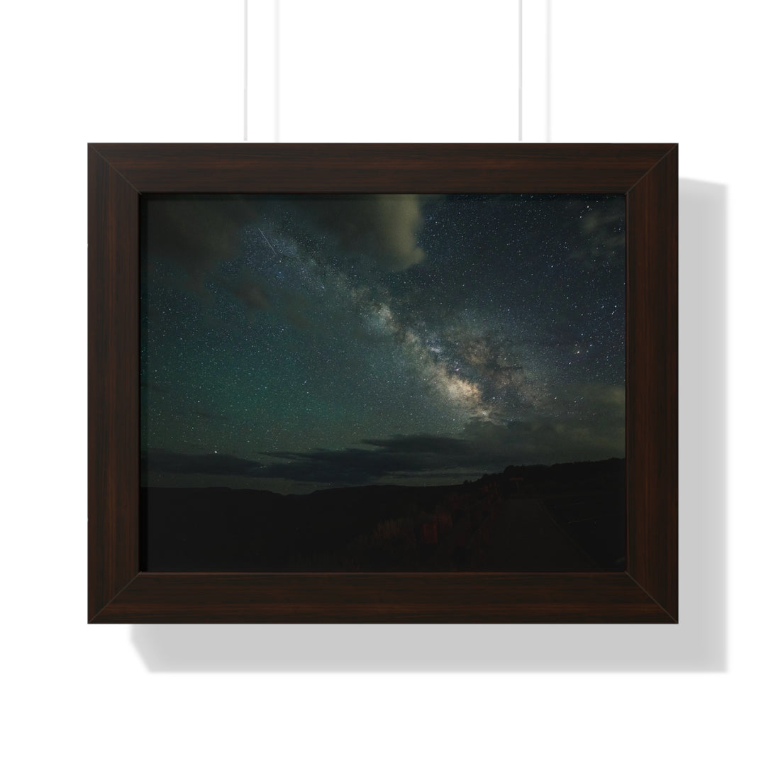 Milky Way Through the Clouds Part 2 - Framed Print