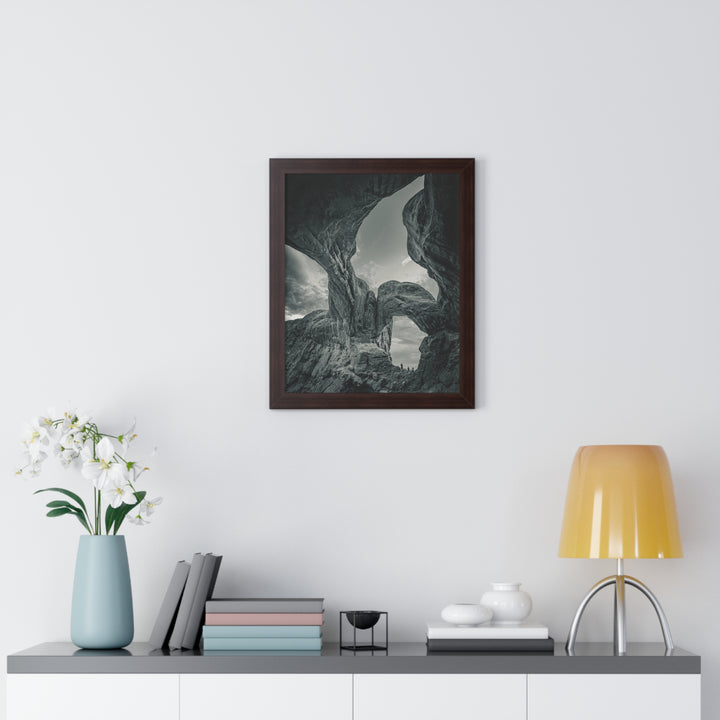 Natural Frames Part 1 in Black and White - Framed Print