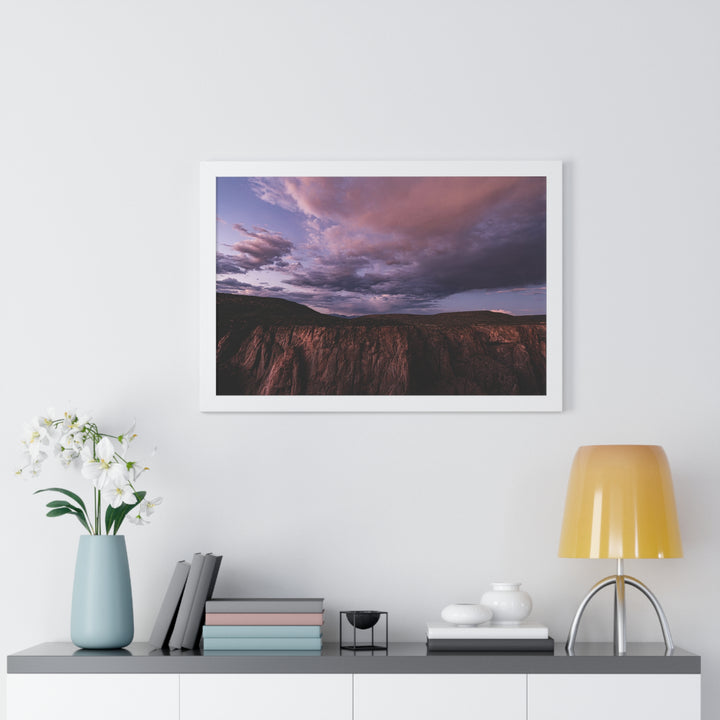 Painted Wall at Sunset Part 3 - Framed Print