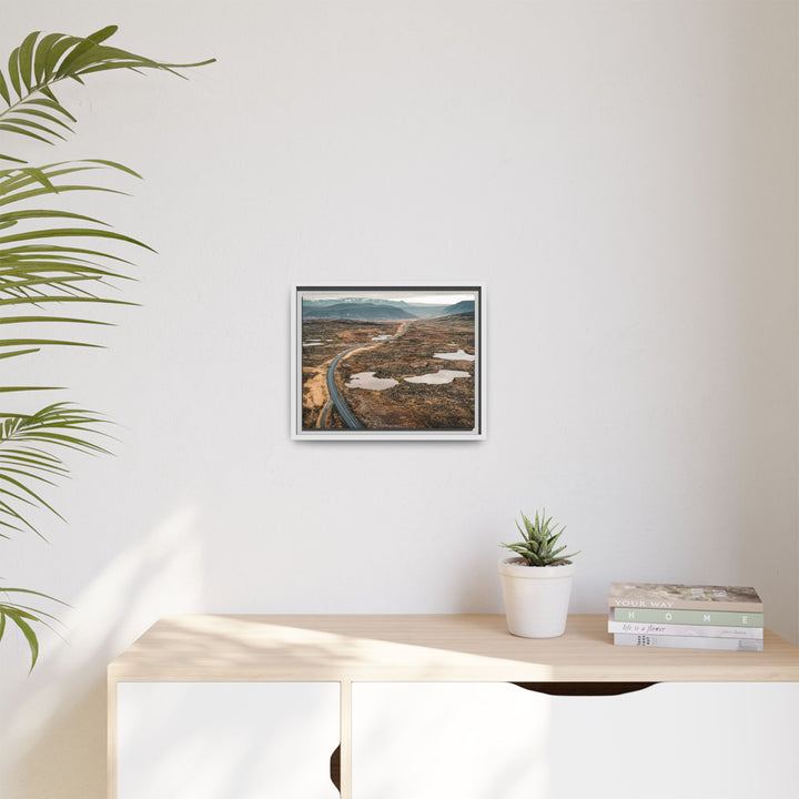 A Road Worth Traveling | Freedom | Framed Matte Canvas Art Print | Elemental Escape Collection