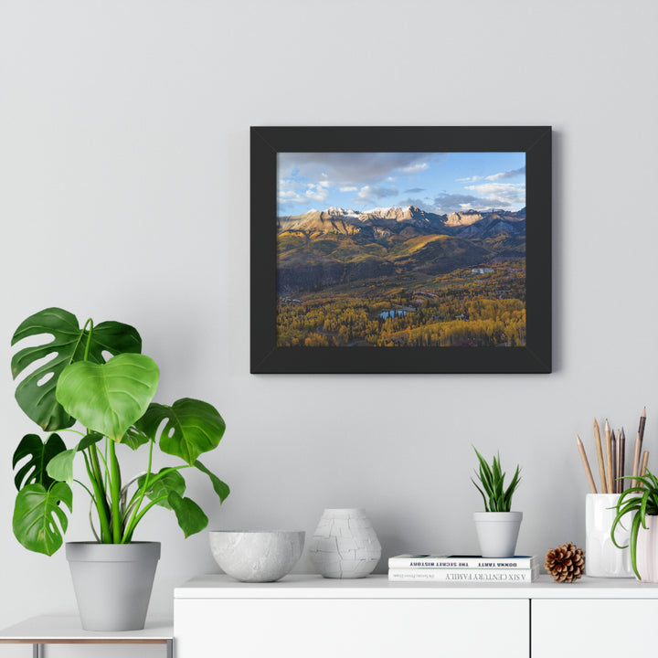 Glowing Mountainside - Framed Print