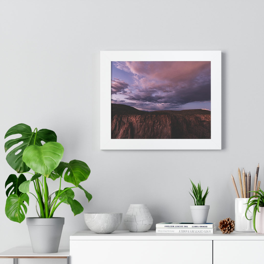 Painted Wall at Sunset Part 3 - Framed Print