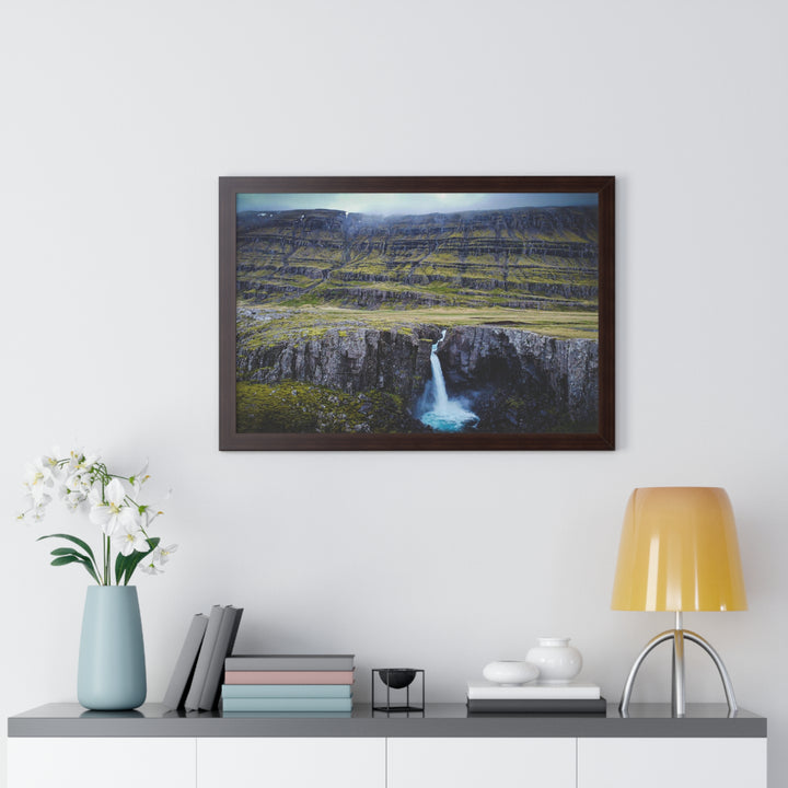 A Remote Waterfall - Framed Print