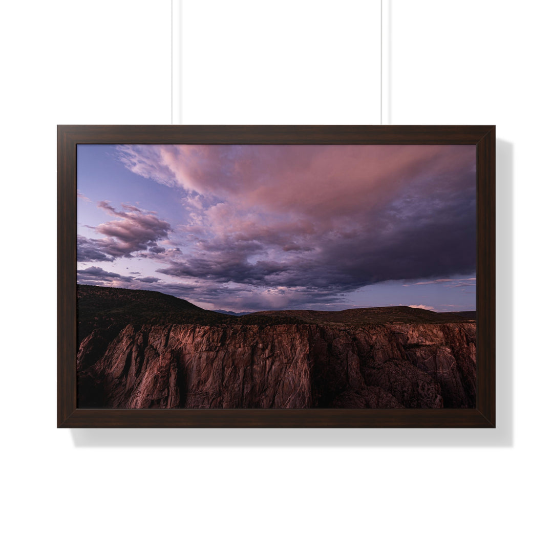 Painted Wall at Sunset Part 3 - Framed Print