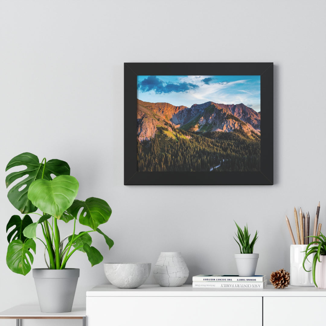 Fading Mountain Light - Framed Print