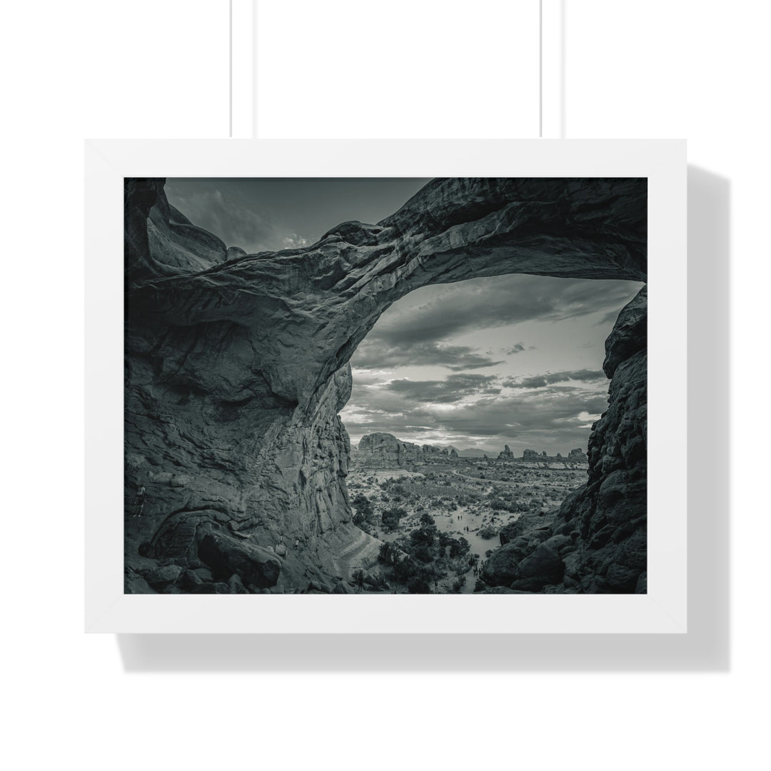 Natural Frames Part 2 in Black and White - Framed Print