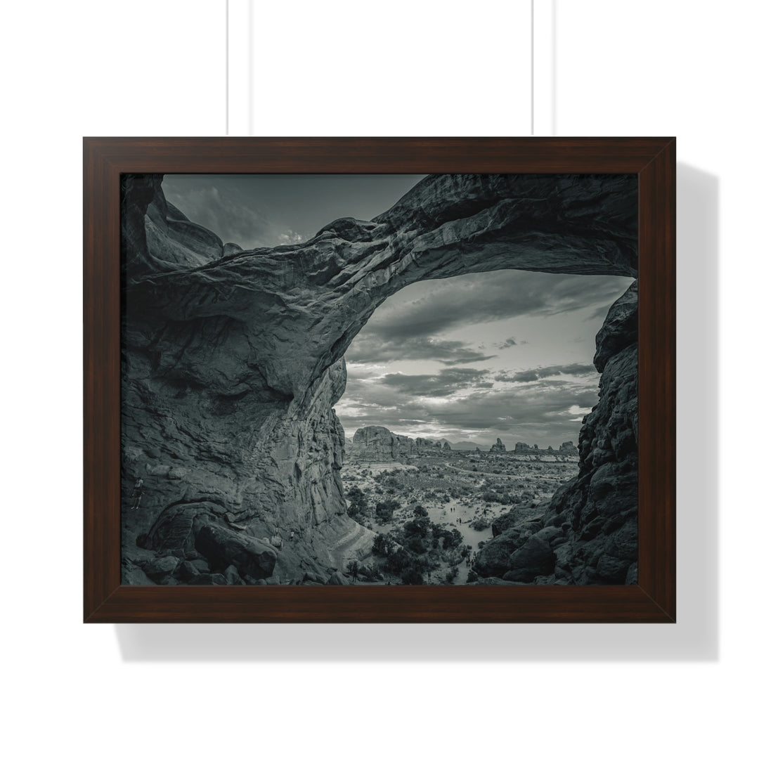 Natural Frames Part 2 in Black and White - Framed Print