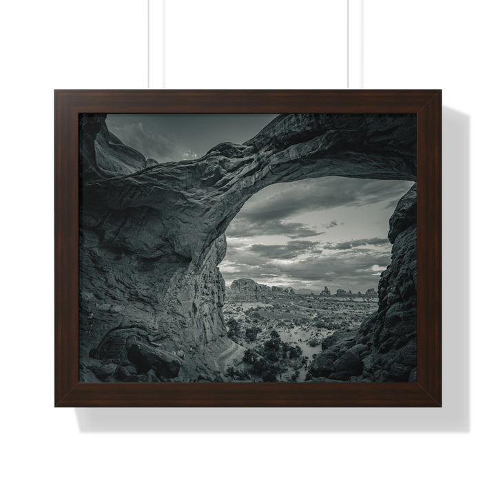 Natural Frames Part 2 in Black and White - Framed Print