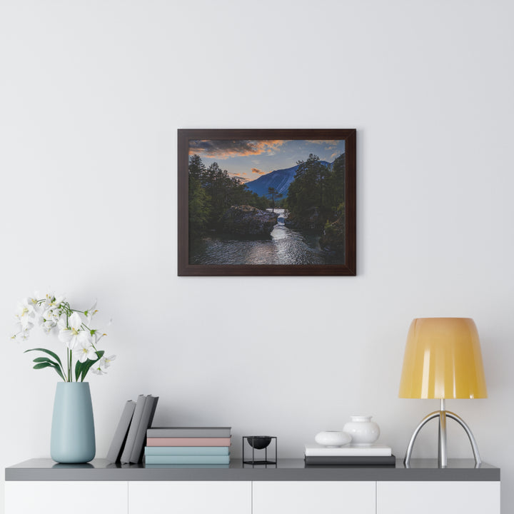 Whispering Waters at Dusk - Framed Print