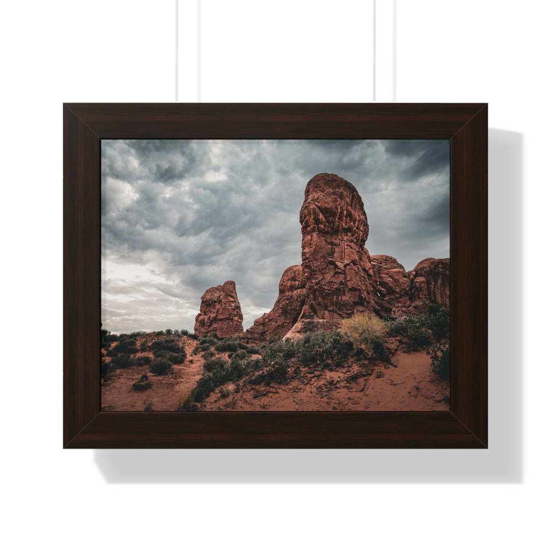 Dramatic Rocks - Framed Print