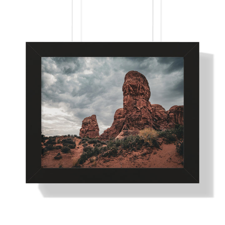 Dramatic Rocks - Framed Print