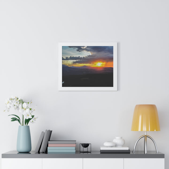 Rainy Sunset - Framed Print