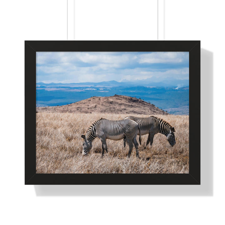 Zebra-Striped Expanse - Framed Print