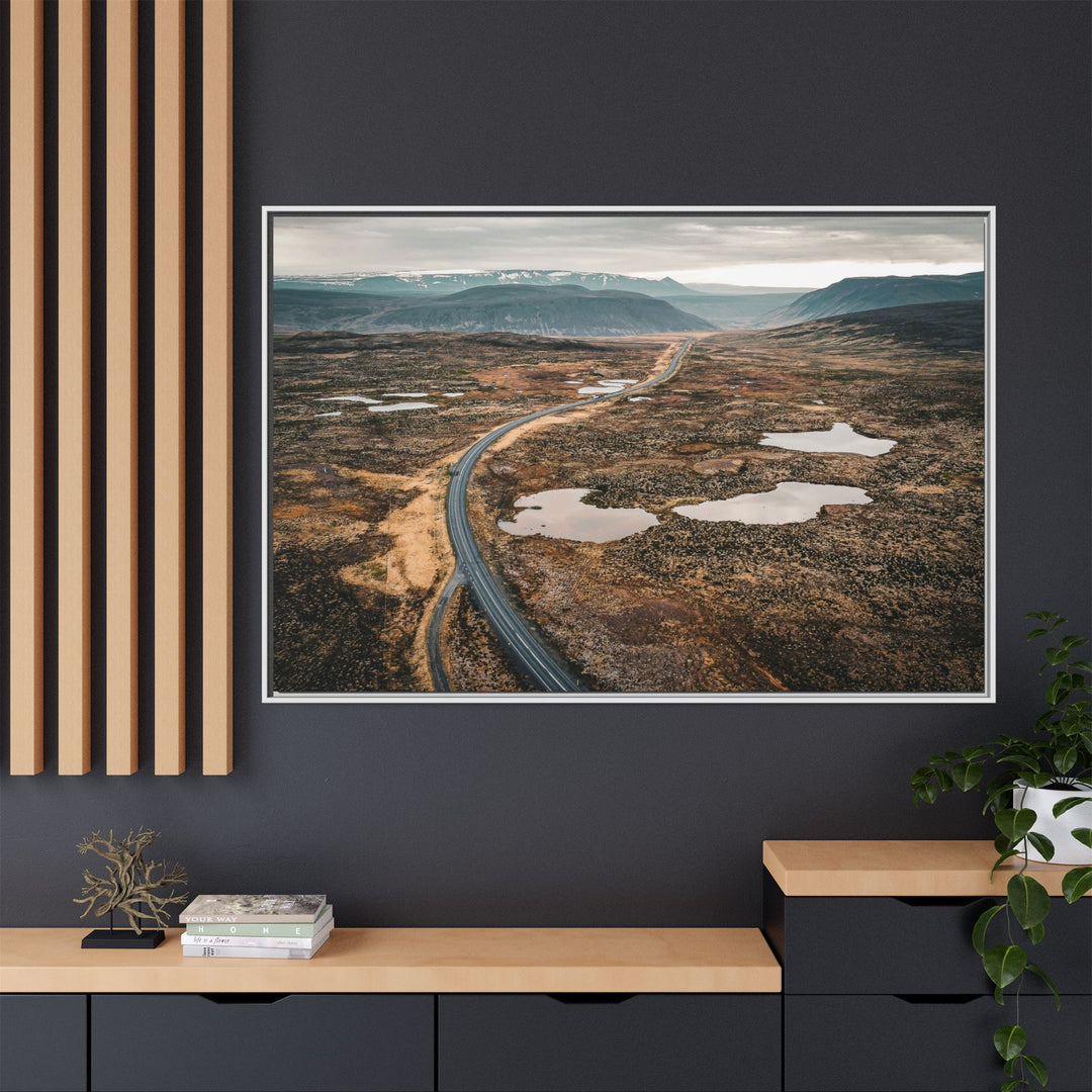 A Road Worth Traveling | Freedom | Framed Matte Canvas Art Print | Elemental Escape Collection