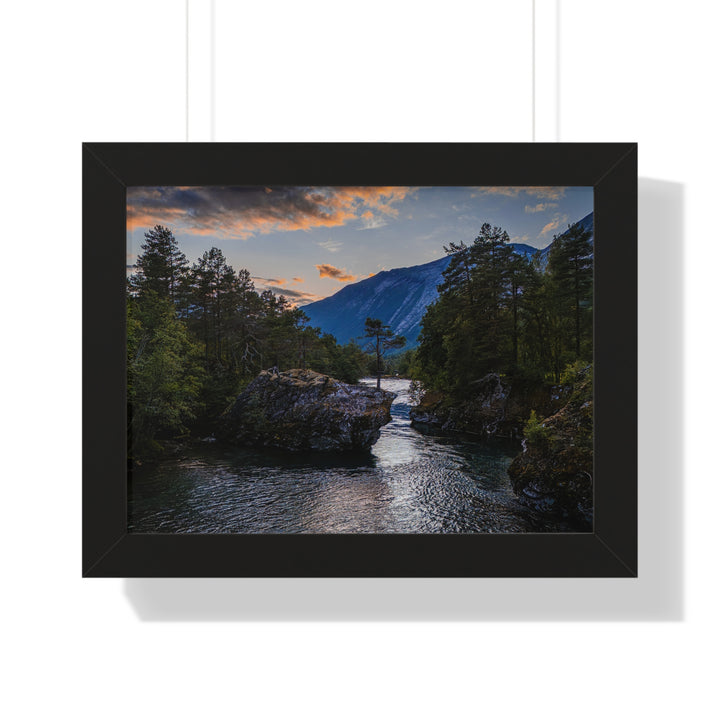 Whispering Waters at Dusk - Framed Print