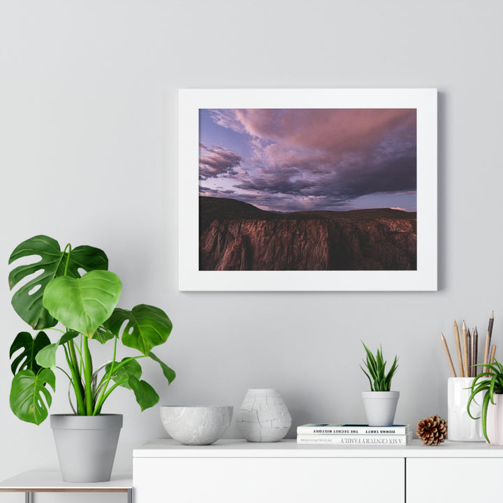 Painted Wall at Sunset Part 3 - Framed Print