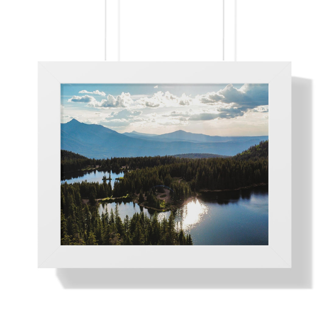 Cool Mountain Lakes - Framed Print