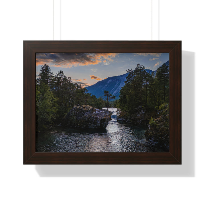 Whispering Waters at Dusk - Framed Print