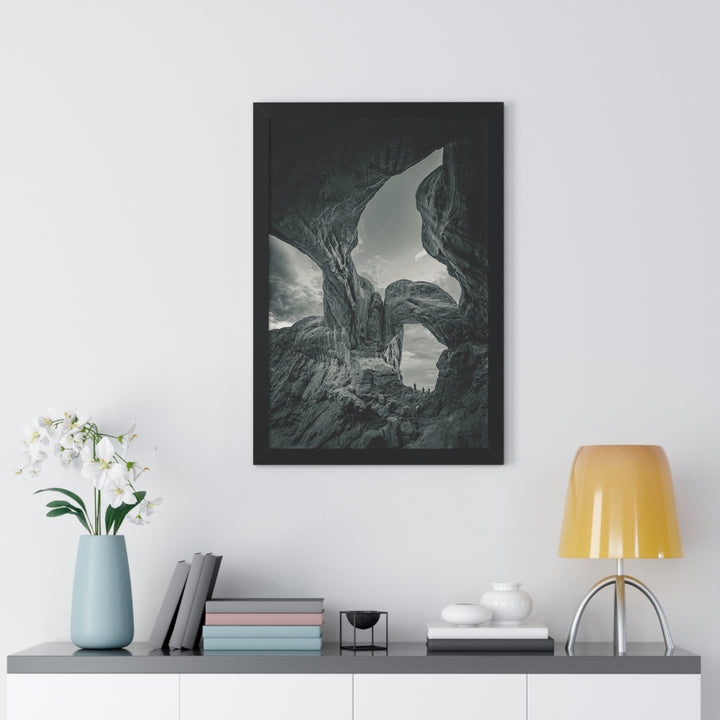 Natural Frames Part 1 in Black and White - Framed Print