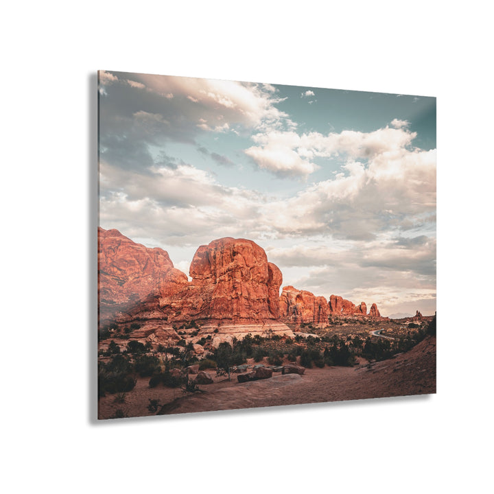 A Desert Sunset | Patience | Acrylic Wall Art Print | Elemental Escape Collection