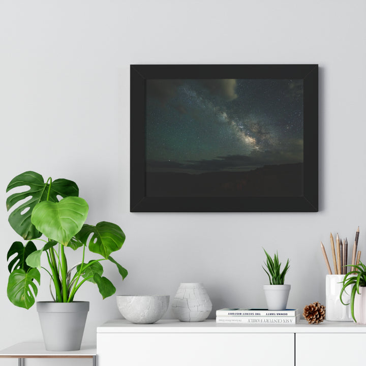 Milky Way Through the Clouds Part 2 - Framed Print