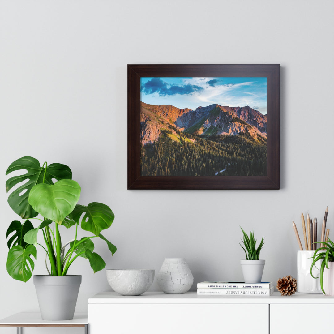 Fading Mountain Light - Framed Print