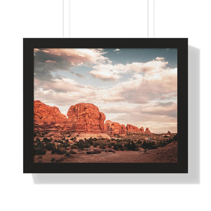A Desert Sunset - Framed Print