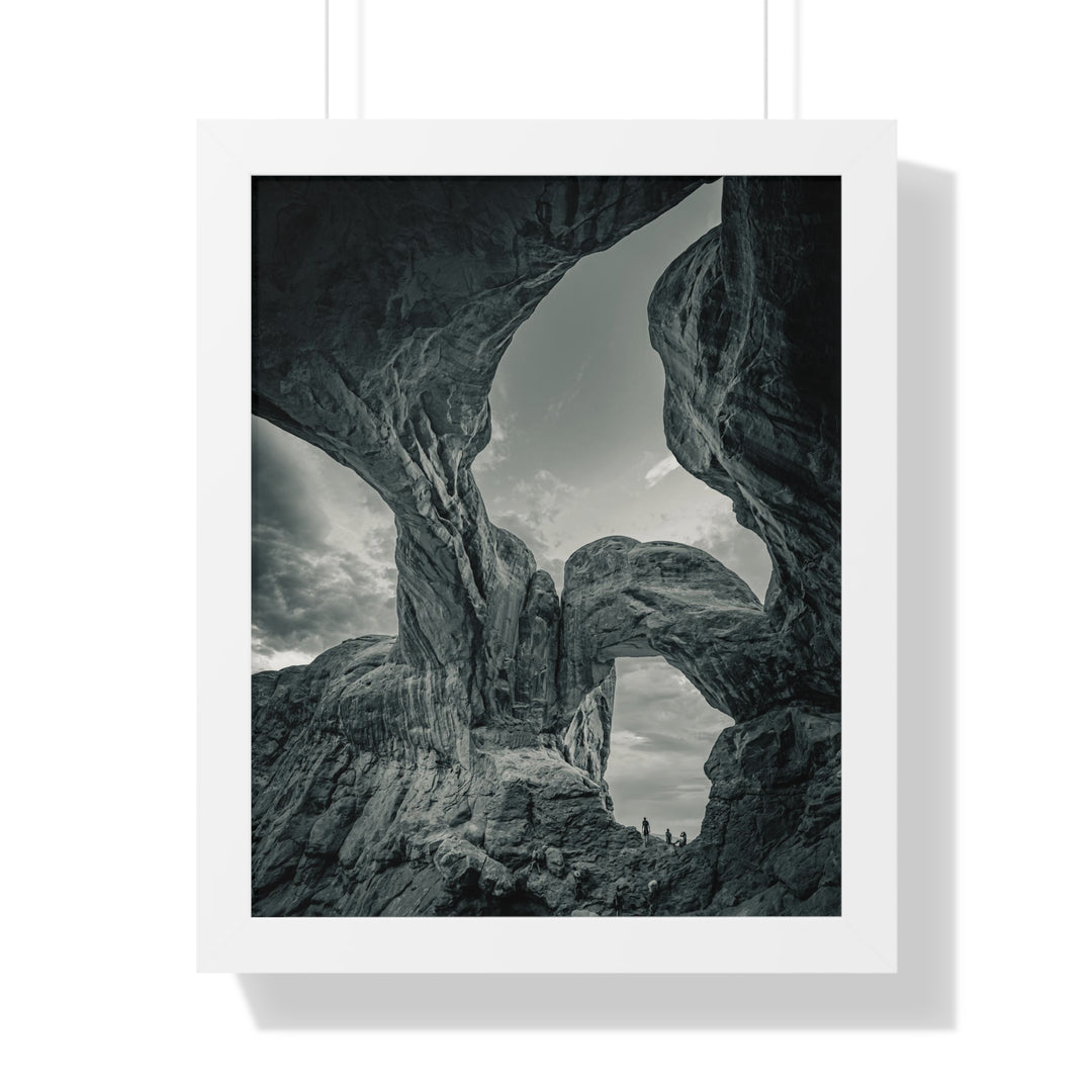 Natural Frames Part 1 in Black and White - Framed Print