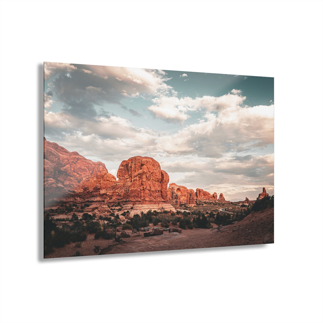 A Desert Sunset | Patience | Acrylic Wall Art Print | Elemental Escape Collection