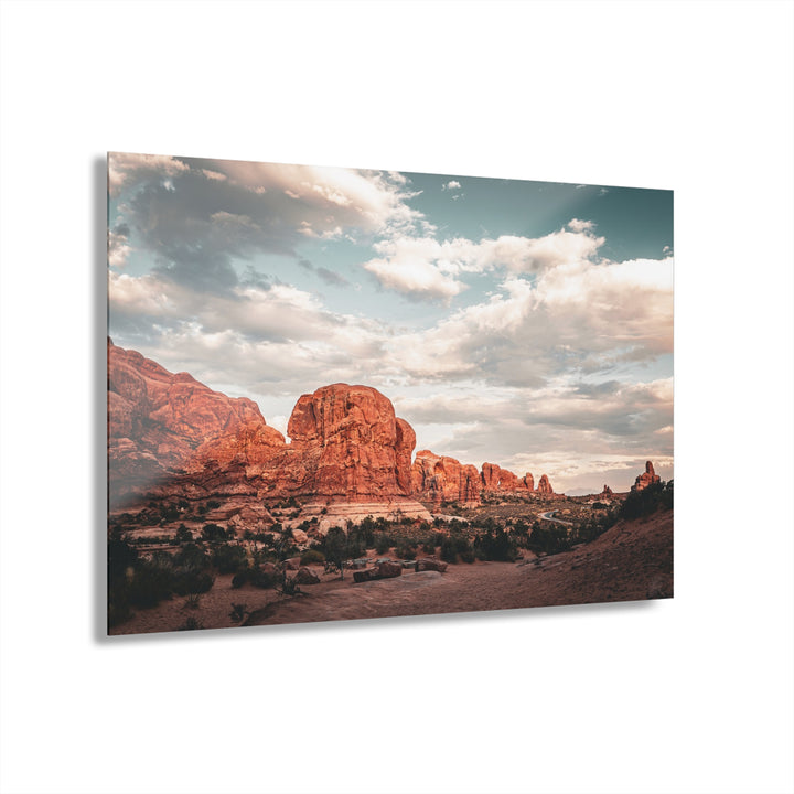 A Desert Sunset | Patience | Acrylic Wall Art Print | Elemental Escape Collection