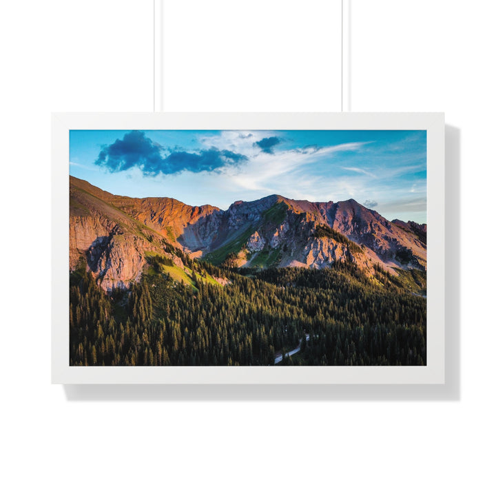 Fading Mountain Light - Framed Print