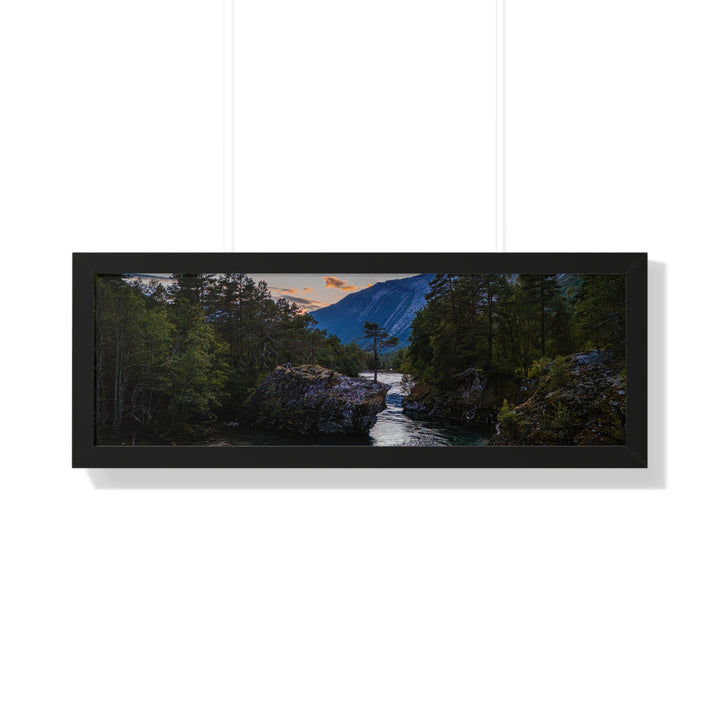 Whispering Waters at Dusk - Framed Print