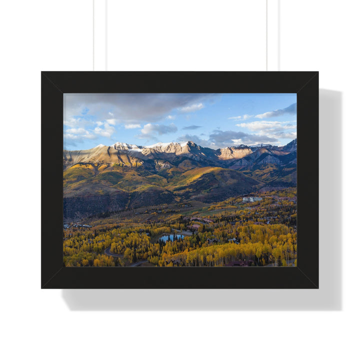 Glowing Mountainside - Framed Print