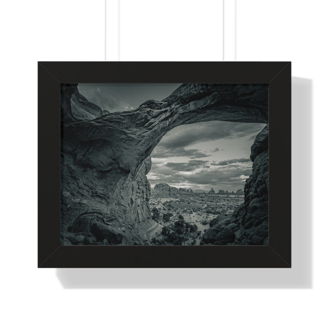 Natural Frames Part 2 in Black and White - Framed Print