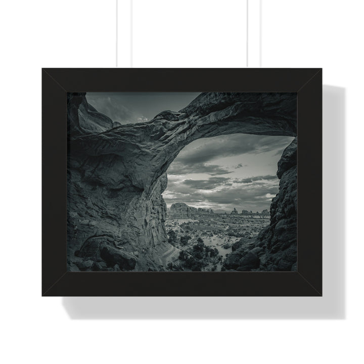 Natural Frames Part 2 in Black and White - Framed Print