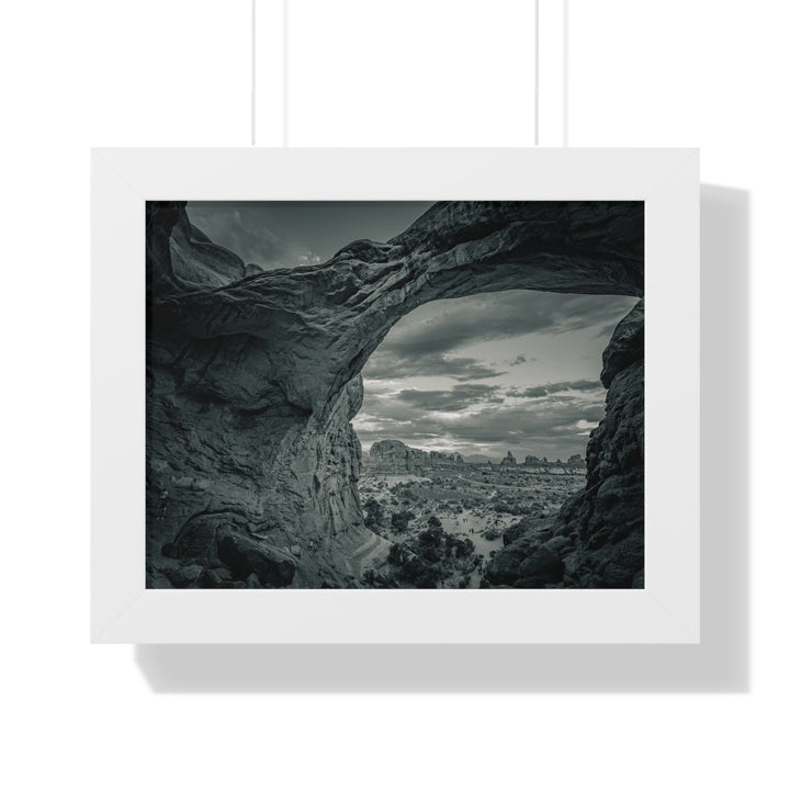 Natural Frames Part 2 in Black and White - Framed Print