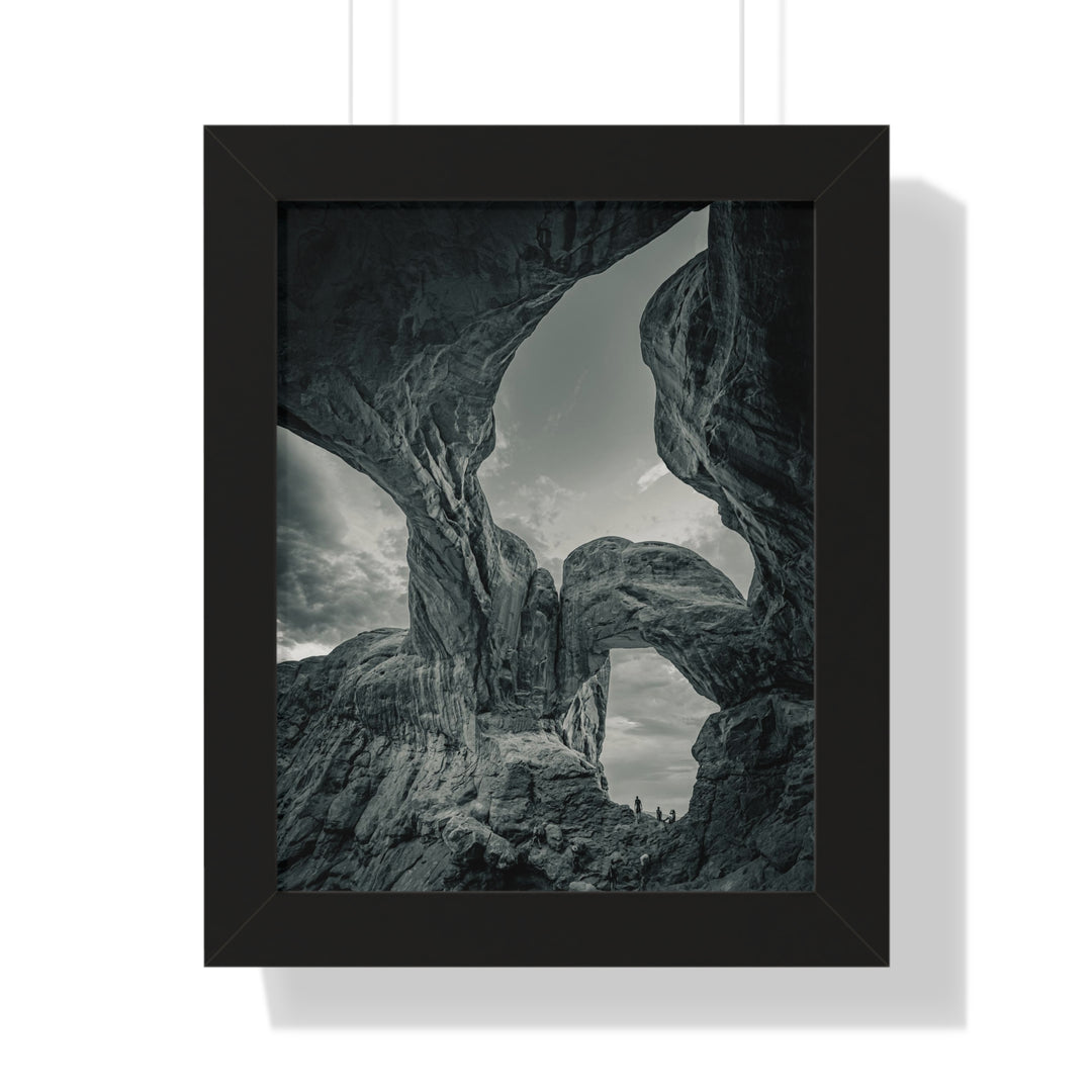 Natural Frames Part 1 in Black and White - Framed Print