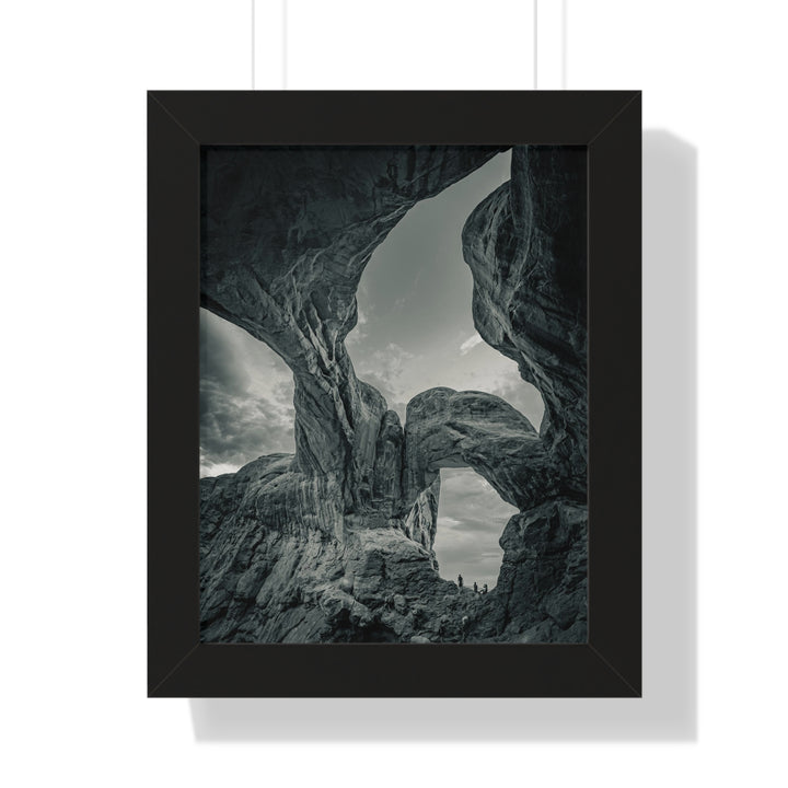 Natural Frames Part 1 in Black and White - Framed Print