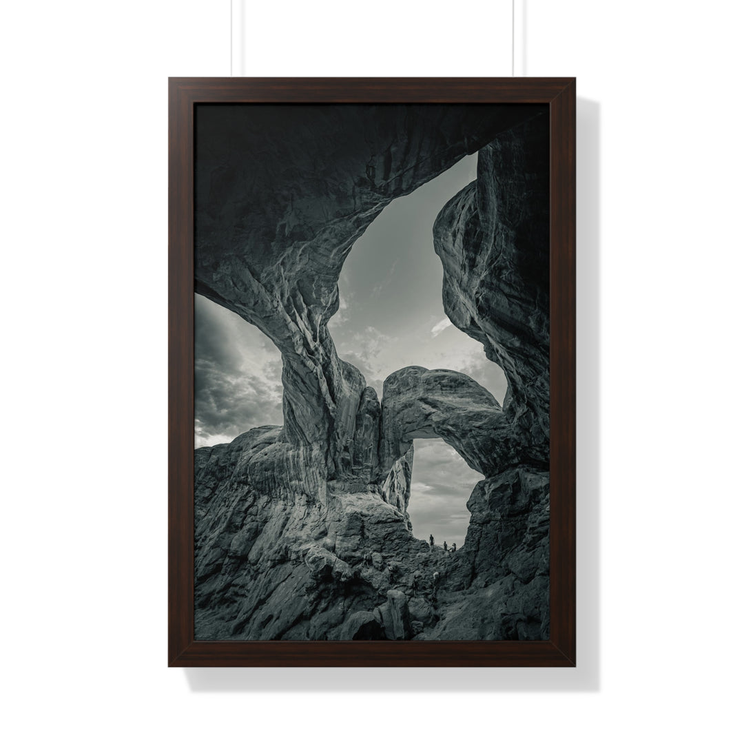 Natural Frames Part 1 in Black and White - Framed Print