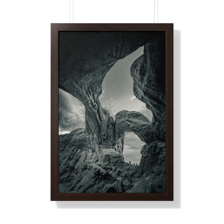 Natural Frames Part 1 in Black and White - Framed Print