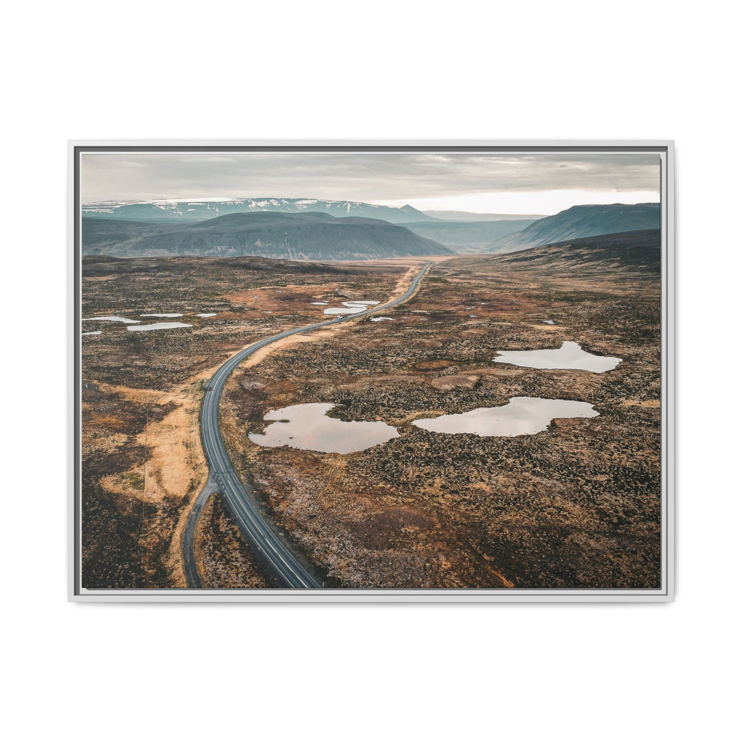 A Road Worth Traveling | Freedom | Framed Matte Canvas Art Print | Elemental Escape Collection