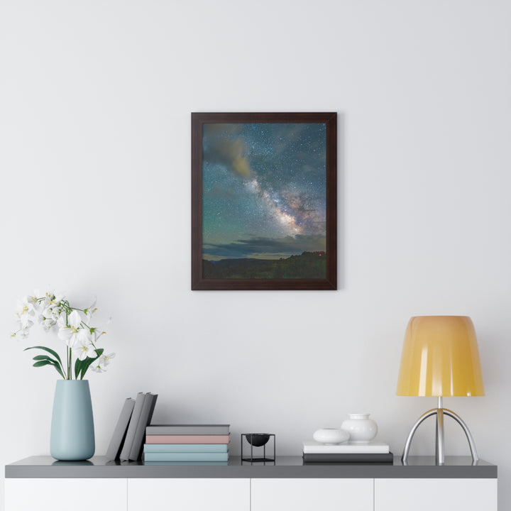 Milky Way Through the Clouds Part 1 - Framed Print
