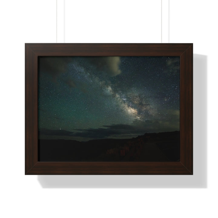 Milky Way Through the Clouds Part 2 - Framed Print