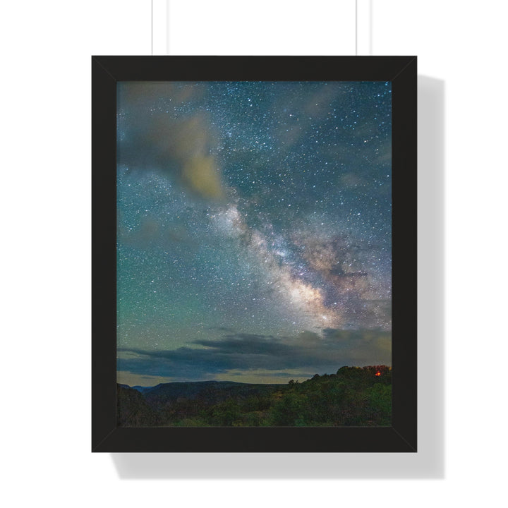 Milky Way Through the Clouds Part 1 - Framed Print