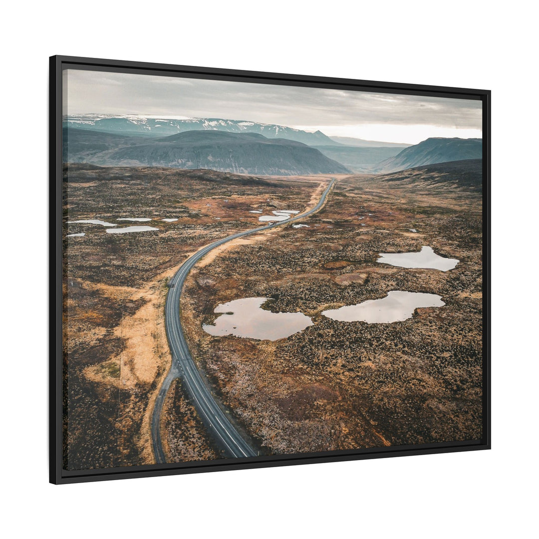 A Road Worth Traveling | Freedom | Framed Matte Canvas Art Print | Elemental Escape Collection