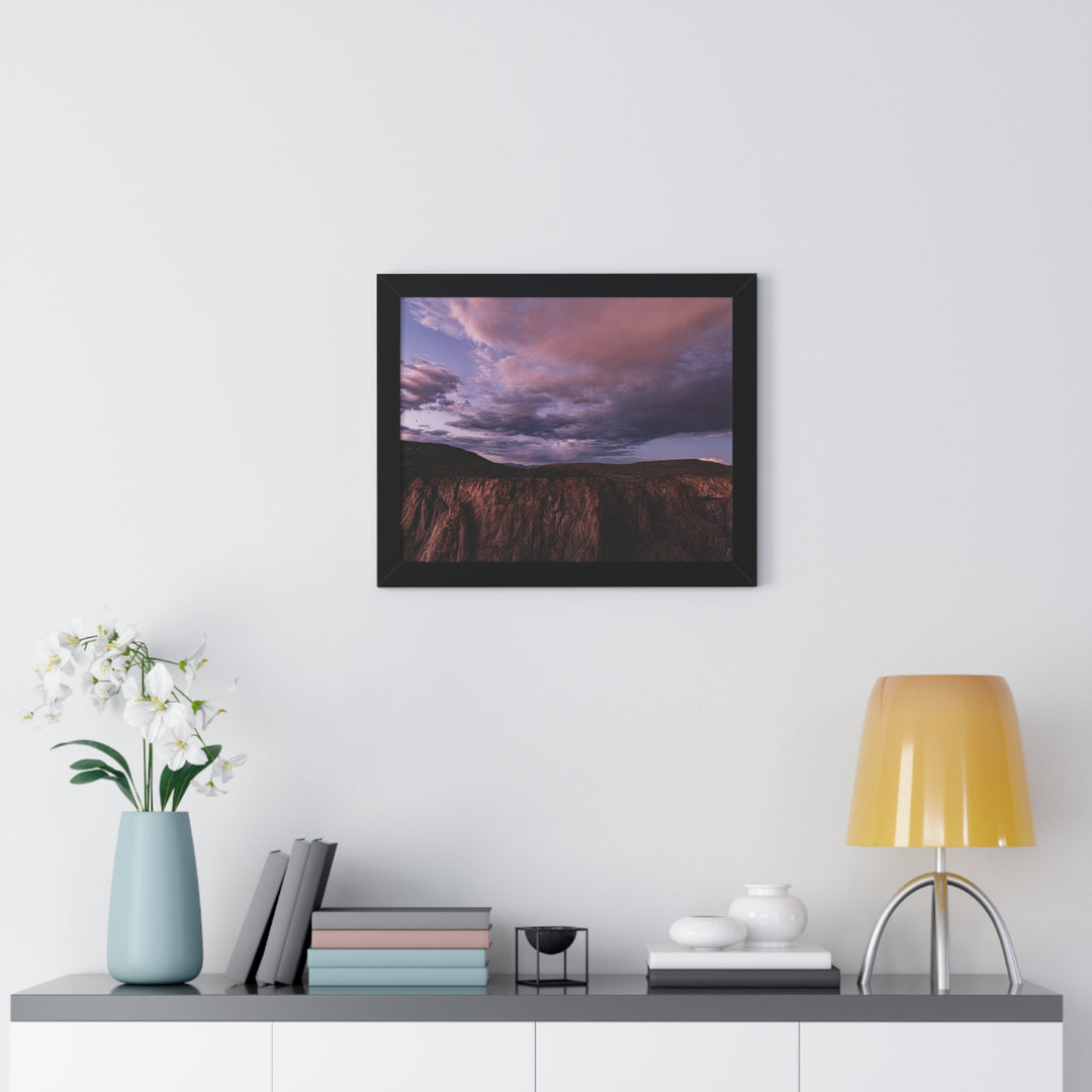 Painted Wall at Sunset Part 3 - Framed Print