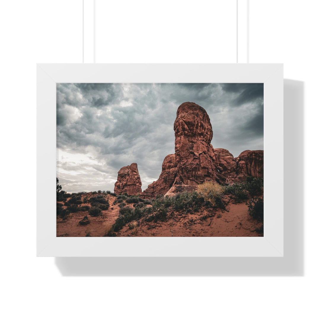 Dramatic Rocks - Framed Print